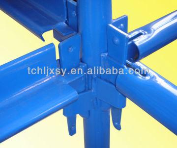 Painted kwikstage scaffolding