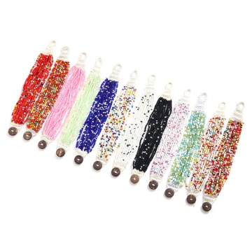 Bracciale in vetro fatto a mano in tessuto in tessuto di moda braccialetto
