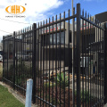 steel black square tube picket fence