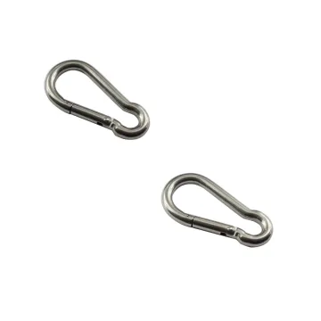 Spring Snap Carabiner Hooks Heavy Duty 304/306 Stainless Steel Quick Link Carabiner Clips dog chain Hooks