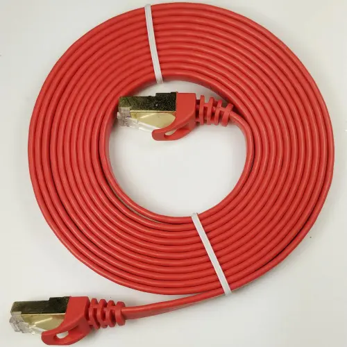 Cat 6a / Cat 7 플랫 이더넷 케이블, 고품질 Cat 6a / Cat 7 플랫 이더넷 케이블
