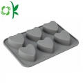 Herramientas de silicona para hornear Heart 6Cavity Shape Chocolate Molds