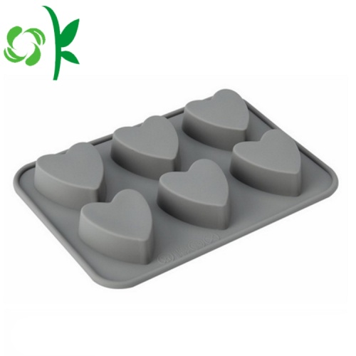 Silicone Baking Tools Heart 6Cavity Shape Chocolate Molds