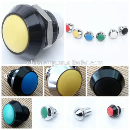 CMP 12mm momentary small push button ip67 round switches