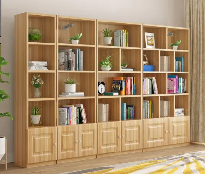 Wooden Bookcase for Modern Furniture - Library Shelves and Bookcase