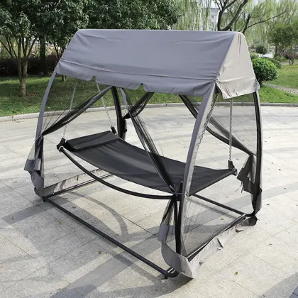 Outdoor Swing Bed with Mosquito Net for Garden