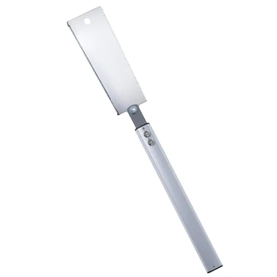 Professional Woodworking Hand Saw with Replaceable Bi-Lateral Blades, Aluminum Handle, and SK5 3-Edge Japanese Steel for Accurate Cutting