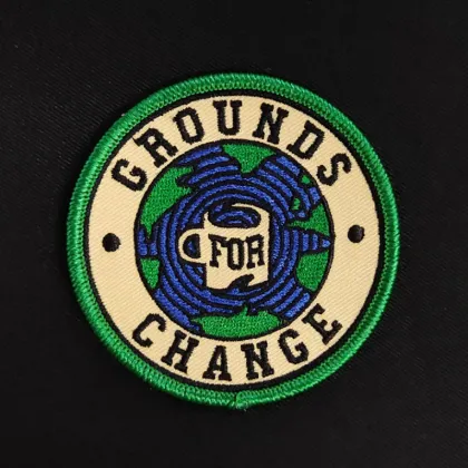Custom Design Embroidery Patch Creator: Personalized Sew or Iron-On Full Embroidered Badges with Merrow Border