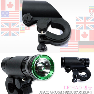 Bicycle clip front light holder lamp clip revolving light stand bike accessories
