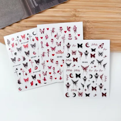 Non-Toxic Gel Nail Polish Stickers & Decals for Nail Art