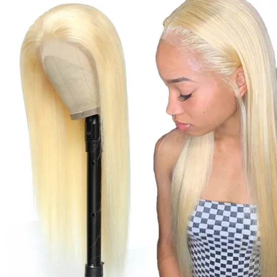 wholesale 613 BodyWave Hd Lace Wigs Human Hair Vendors Virgin Hair Transparent Full Lace Wig Blonde Body Wave Lace Frontal Wig