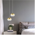 LEDER decoratieve metalen hanglamp