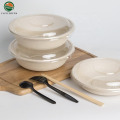 يمكن التخلص من محطات Bagasse أدوات المائدة الأطعمة الحاوية