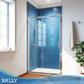 Puertas de ducha deslizantes cromadas de marco de vidrio de 6 mm de Sally