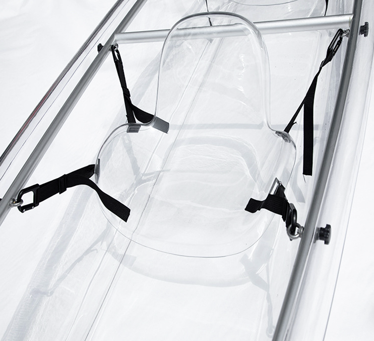 Wholesale Deals: High-Quality Single & Double Seat Crystal Clear Kayaks Made of Transparent Polycarbonate