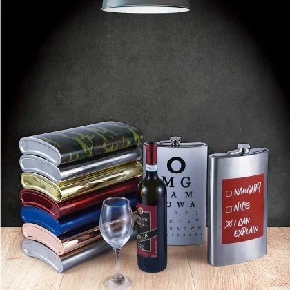Stainless Steel Big Shaped Whisky Pouch Flagon Hip Flasks