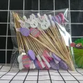 Plettri da cocktail decorativi in ​​bambù per frutta e feste