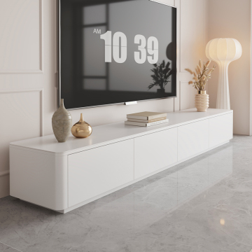 Simple Minimalist Solid Wood Light Luxury TV Cabinet and Coffee Table Combination for Living Room