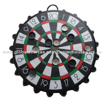 Magnetic Crown Cap Dart Game Part, Various Printings are Available