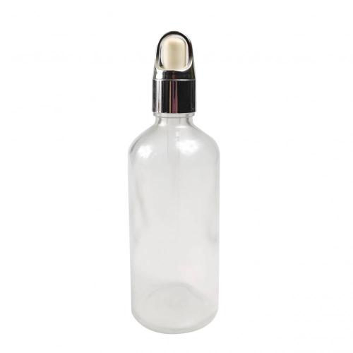 Glass Dropper Bottle Transparent Essential oil glass dropper bottle transparent Manufactory