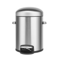 Stainless Steel Round Step-on Trash Can Office