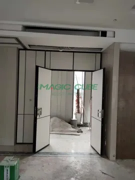 Office frameless interior large sliding dividers