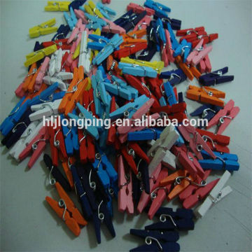 mini wooden clothes pegs