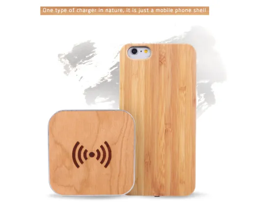 Qi Wireless wooden power bank
