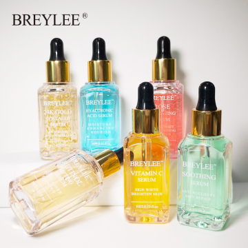 BREYLEE Serum: Hyaluronic Acid, Rose, Vitamin C, Whitening, 24K Gold, Soothing Repair Face Serum