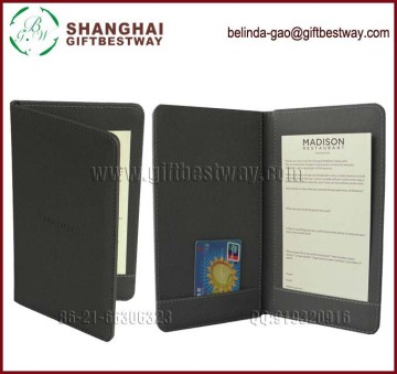 Black restaurant bill presenter with high quality