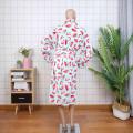 100% microfiber polyester bathrobe coral fleece bathrobe