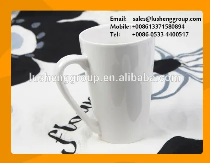 flared color printing ceramic mark cup