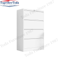 Four-drawer large capacity metal file cabinet with lock