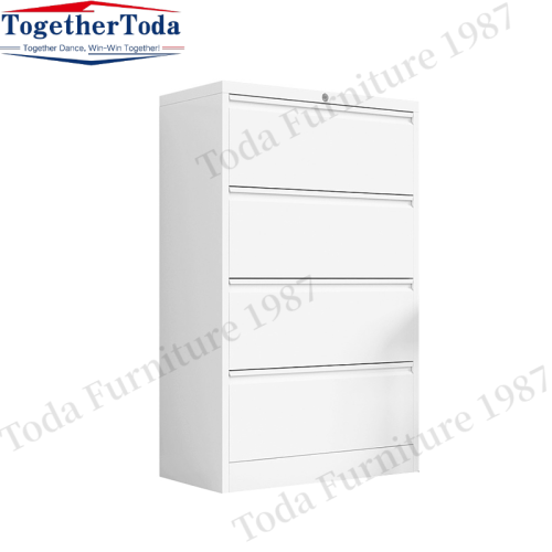 4-Drawer office lateral filing cabinet