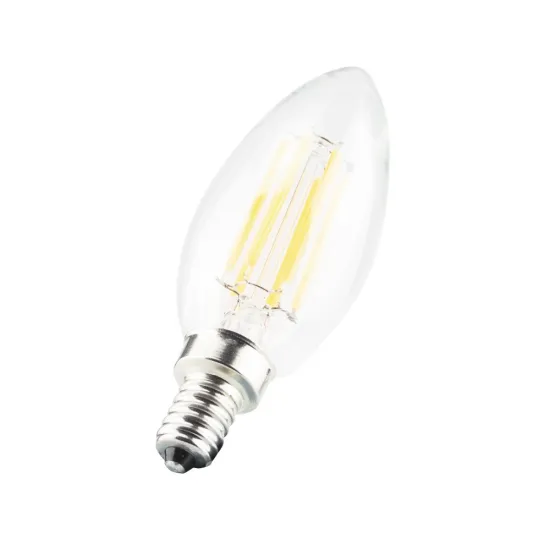 Warm white E12 E27 led filament candle bulbs C35 led bulbs 6W 10W