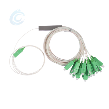 2x16 Mini Fiber Optic PLC Splitter for Single Mode 0.9mm - 1x16 No Connector