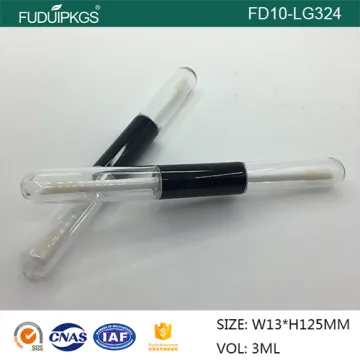 3ML Double Head Plastic Lip Gloss Case Tube