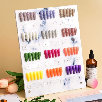 Display Stand and Book for New Arrival Nail Art, Marble False Nail Tips