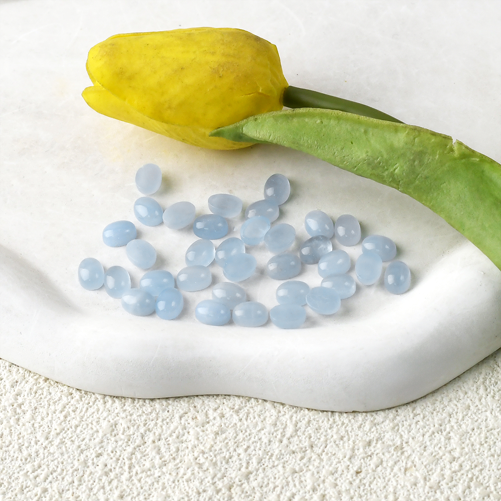 Natural Oval Shape Faceted Cut Aquamarine stones