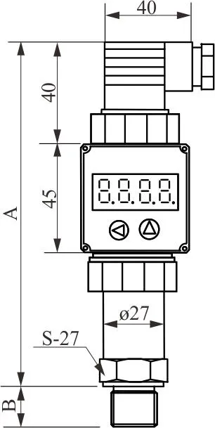 Transmițător de presiune din silicon difuz inteligent pe 16 biți Sistem cu două fire de ieșire cu microcontroler