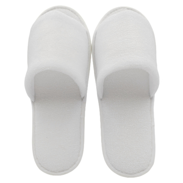 Custom Logo Wholesale Eco-Friendly Non-Slip Open-Toed Terry Towel Hotel Slippers