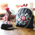 Bolsas de flores bordadas com fitas, bolsas, bolsas, presentes