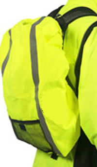 Fluo Cover for Backpack with Reflective Stripe (C03)