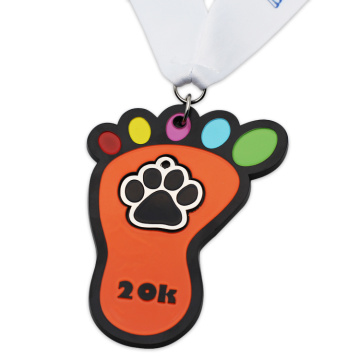 Medallas personalizadas de Metal Santa Fun Run