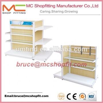 Cold roll steel shelf for supermarket display