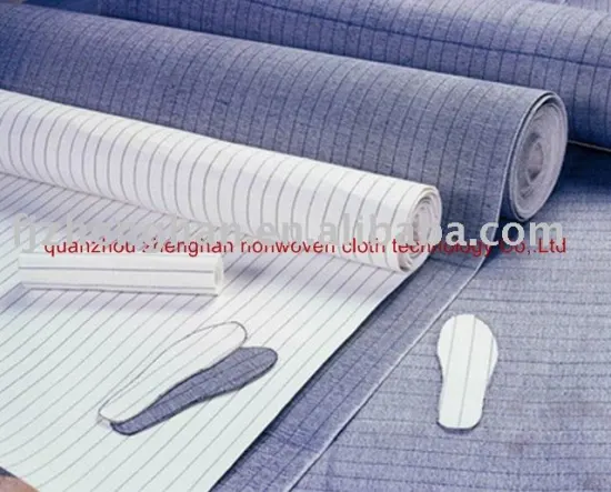 Non Woven Striate Insole board, Stripe insole board,non woven serge insole board