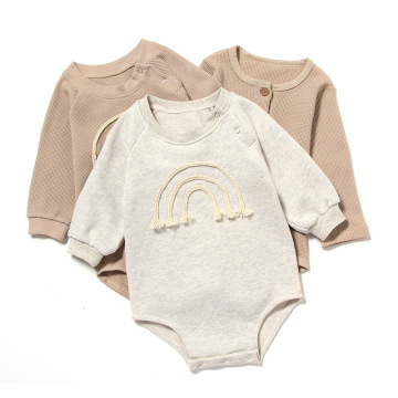 Baby Spring Long Rleeve Waffle One Piece