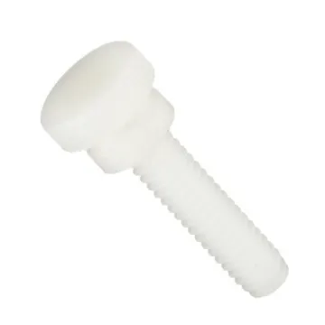 Metric Coarse Nylon Knurled Head Thumb Screw, Thumb Drive, Flat Point