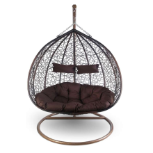 Patio Egg Swing Chair Double Seat Hanging Egg Chair Rattan Swing chair Factory