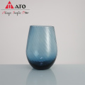 ATO glass colored red wine glasses with stem